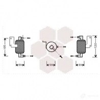 Осушитель кондиционера VAN WEZEL 0900D186 460290 600 9D186 QHLVJC