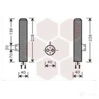 Осушитель кондиционера VAN WEZEL 3LVPX3 6082D 193 486219 8200D193