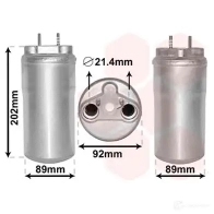 Осушитель кондиционера VAN WEZEL 476243 4300D556 J DDG9X8 5410909511241
