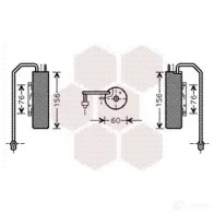 Осушитель кондиционера VAN WEZEL 60 37D458 3700D458 VMU3I Opel Vectra (C) 3 2002 – 2008