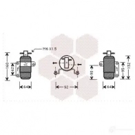Осушитель кондиционера VAN WEZEL 6007D06 0 459867 9LSH1KO 0700D060