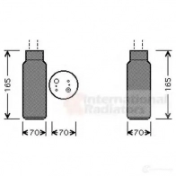 Осушитель кондиционера VAN WEZEL 466993 2500d115 XK07ST5 6 025D115