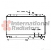 Радиатор охлаждения двигателя VAN WEZEL V49GTT 27002177 60272 177 Mazda RX-8
