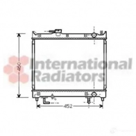 Радиатор охлаждения двигателя VAN WEZEL 605220 45 52002045 BC1FM Suzuki Vitara (FT, GT, ET) 2 Кроссовер 2.0 V6 24V AWD (SV620) 136 л.с. 1994 – 1998