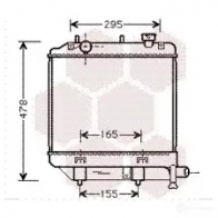 Радиатор охлаждения двигателя VAN WEZEL 6 0272172 WMPPACT Mazda Demio (DW) 1 Хэтчбек 27002172