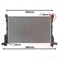 Радиатор охлаждения двигателя VAN WEZEL 43002624 5410909627027 V RECZKV 476077 - Изображение 2
