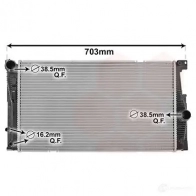 Радиатор охлаждения двигателя VAN WEZEL N W27N 458024 5410909634568 06002549 - Изображение 2