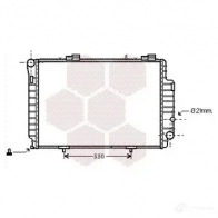 Радиатор охлаждения двигателя VAN WEZEL 30002263 GBG7B 6030 2263 Mercedes C-Class (S202) 1 Универсал 2.2 C 200 T CDI (2094) 102 л.с. 1998 – 2001