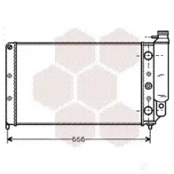 Радиатор охлаждения двигателя VAN WEZEL EZUR0CR 6043207 7 475942 43002077