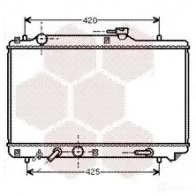 Радиатор охлаждения двигателя VAN WEZEL 2HCJ5 52002051 Suzuki Baleno (EG) 1 Универсал 1.6 i 16V 4x4 (SY416) 98 л.с. 1996 – 2002 605 22051
