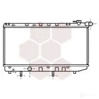 Радиатор охлаждения двигателя VAN WEZEL 6X97NWL 479550 53002125 60532 125
