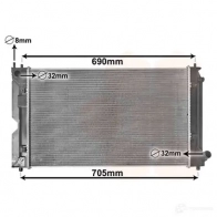 Радиатор охлаждения двигателя VAN WEZEL 53002403 605324 03 479711 XO6PA - Изображение 2
