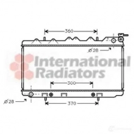 Радиатор охлаждения двигателя VAN WEZEL LRQ0DF Nissan Sunny (Y10) 3 1990 – 2000 13002120 6013212 0