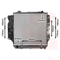 Радиатор охлаждения двигателя VAN WEZEL 6 0212023 21002023 466766 2C988JQ