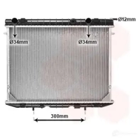 Радиатор охлаждения двигателя VAN WEZEL 6037218 8 E9BFQS 37002188 472065