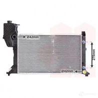Радиатор охлаждения двигателя VAN WEZEL 468543 30002182 Y8W4C 603021 82