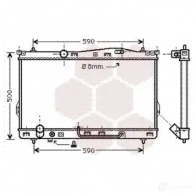 Радиатор охлаждения двигателя VAN WEZEL FSB5H1 82002078 6 0822078 Hyundai Trajet (FO) 1 Минивэн 2.7 V6 173 л.с. 2000 – 2008