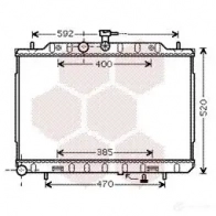 Радиатор охлаждения двигателя VAN WEZEL 13002294 Nissan X-Trail 60132 294 SV5UG