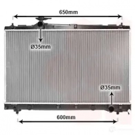 Радиатор охлаждения двигателя VAN WEZEL 53002331 Toyota Ipsum (M20) 2 Минивэн 2.0 (ACM20) 150 л.с. 2001 – 2009 60 532331 8L8EFC9