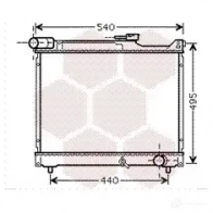 Радиатор охлаждения двигателя VAN WEZEL EGFWGT 52002106 Suzuki Grand Vitara (FT, HT) 1 Кроссовер 2.0 TD 4x4 (SQ 420D) 87 л.с. 1998 – 2003 605 22106