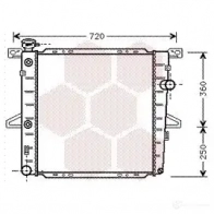 Радиатор охлаждения двигателя VAN WEZEL 6 0182026 18002026 464370 8PPWM4