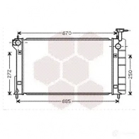 Радиатор охлаждения двигателя VAN WEZEL Toyota Prius (XW10) 1 1997 – 2001 NJYJ4E2 53002335 6053233 5