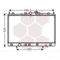 Радиатор охлаждения двигателя VAN WEZEL 32002189 6032 2189 470849 OQWFEX