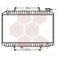 Радиатор охлаждения двигателя VAN WEZEL 13002149 SWNA5W 601321 49 Nissan Serena (C23) 1 1991 – 2000