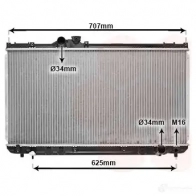 Радиатор охлаждения двигателя VAN WEZEL Lexus IS (XE10) 1 1998 – 2005 53002321 89ZBVSM 6 0532321
