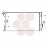 Радиатор охлаждения двигателя VAN WEZEL 6073 2097 93KXM 484967 73002097