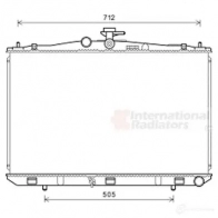 Радиатор охлаждения двигателя VAN WEZEL Lexus RX (AL10) 3 Внедорожник 3.5 450h AWD (GYL15) 249 л.с. 2008 – 2015 Z1LOI 97 5410909585471 53002670