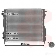 Радиатор охлаждения двигателя VAN WEZEL 475957 NGNLQR 43002129 60 432129 - Изображение 2