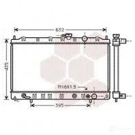 Радиатор охлаждения двигателя VAN WEZEL 32002081 WJJQ5 470785 60322 081