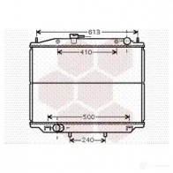 Радиатор охлаждения двигателя VAN WEZEL 461713 P1D4IRO 601322 65 13002265