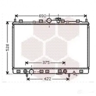 Радиатор охлаждения двигателя VAN WEZEL 5504W6 32002171 603221 71 470841