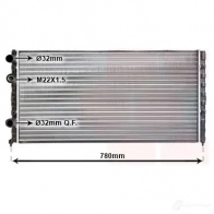 Радиатор охлаждения двигателя VAN WEZEL 6 0582122 Volkswagen Passat (B3-B4) 2 1988 – 1997 58002122 3UBMQN