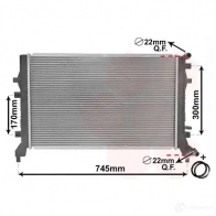 Радиатор охлаждения двигателя VAN WEZEL 481609 605822 95 8SF54 58002295 - Изображение 2