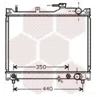 Радиатор охлаждения двигателя VAN WEZEL 60522 101 Suzuki Grand Vitara (FT, HT) 1 Кроссовер 1.6 4x4 (SQ 416) 94 л.с. 1998 – 2003 9NMPB 52002101