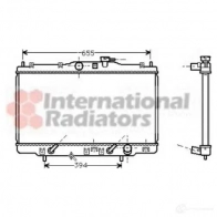 Радиатор охлаждения двигателя VAN WEZEL 25F9CKJ Honda Accord 6 (CE, CD, CF) 1997 – 2002 6 0252102 25002102