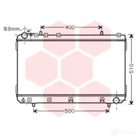 Радиатор охлаждения двигателя VAN WEZEL JLWXUO0 485723 60 812109 81002109