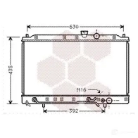 Радиатор охлаждения двигателя VAN WEZEL 470783 603 22078 IGBUDE4 32002078