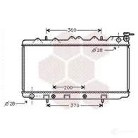 Радиатор охлаждения двигателя VAN WEZEL TABIH2M 13002119 Nissan Sunny (Y10) 3 1990 – 2000 60132 119