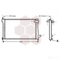 Радиатор охлаждения двигателя VAN WEZEL Citroen Xantia 1 (X1, X2) Универсал 2.0 HDI 109 109 л.с. 1999 – 2003 09002171 M9ZUB 60 092171