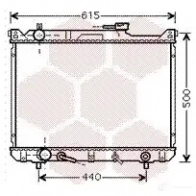 Радиатор охлаждения двигателя VAN WEZEL 6052207 3 Suzuki Grand Vitara (FT, HT) 1 Кроссовер 2.7 4x4 (Tx92. JA 627) 184 л.с. 2003 – 2003 VW32S6C 52002073