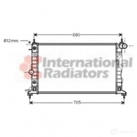 Радиатор охлаждения двигателя VAN WEZEL 37002324 T0NBK 60372 324 Opel Vectra (B) 2 Хэтчбек 2.2 i 16V (F68) 147 л.с. 2000 – 2003