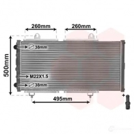 Радиатор охлаждения двигателя VAN WEZEL GS25H 40002033 6040 2033 474507 - Изображение 2