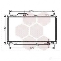 Радиатор охлаждения двигателя VAN WEZEL 53002461 SI31C1 Lexus IS (XE20) 2 2005 – 2013 60 532461
