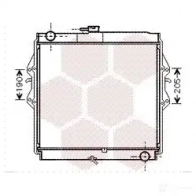 Радиатор охлаждения двигателя VAN WEZEL C108N 6 0532460 Toyota Hilux (N140, 50, 60, 70) 6 Пикап 3.0 TD 4WD (KZN165) 116 л.с. 2001 – 2005 53002460