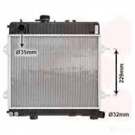 Радиатор охлаждения двигателя VAN WEZEL 600 62031 06002031 DDW16W 457905