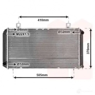 Радиатор охлаждения двигателя VAN WEZEL B8I52 47002003 6047 2003 478148